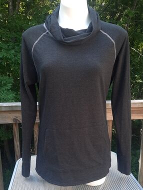 KUHL Womens Alea Gray Cowl Neck Top Size Large